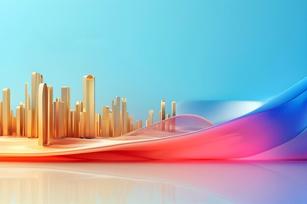 futurystyczne miasto oświetlone żywymi kolorami