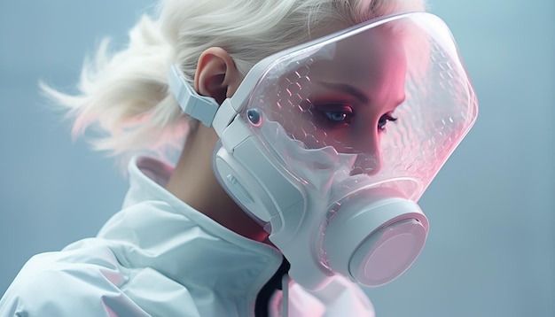 Futurystyczne sesje zdjęciowe epidemii Kreatywny projekt maski na przyszłość