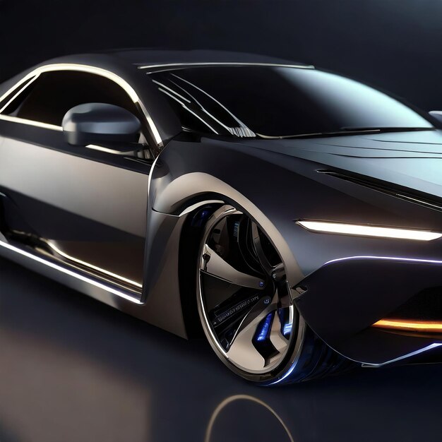 Zdjęcie futurystyczne ultra-super samochody o zaawansowanym wymiarze stulecia