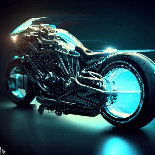 Zdjęcie futurystyczny rower
