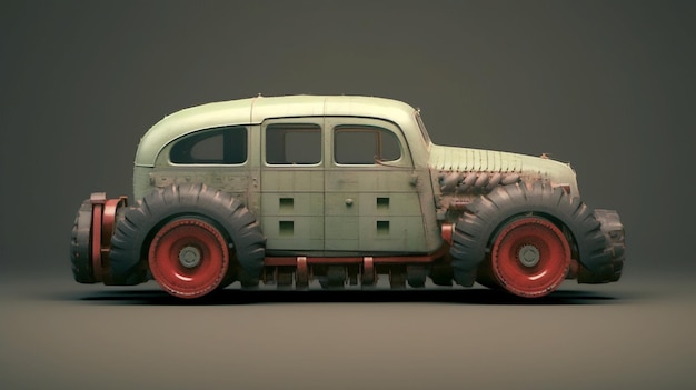 Futurystyczny samochód pancerny w stylu Mad Max