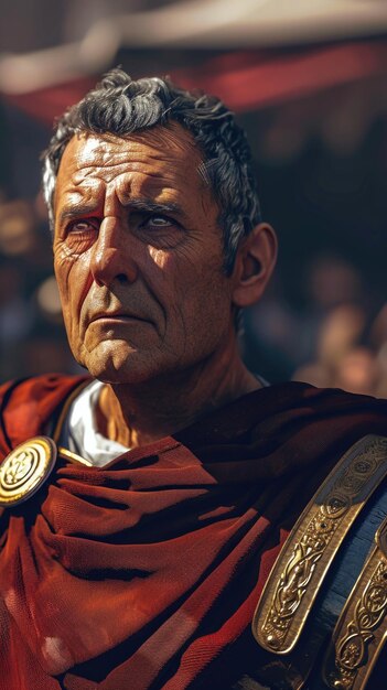 Gajusz Juliusz Cezar rzymski generał stanu i ikoniczna postać historyczna historia starożytna sprawność wojskowa przenikliwość polityczna i złożone dojście do władzy