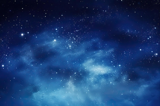 Galaktyka z gwiazdami i niebieskim mlecznym tłem