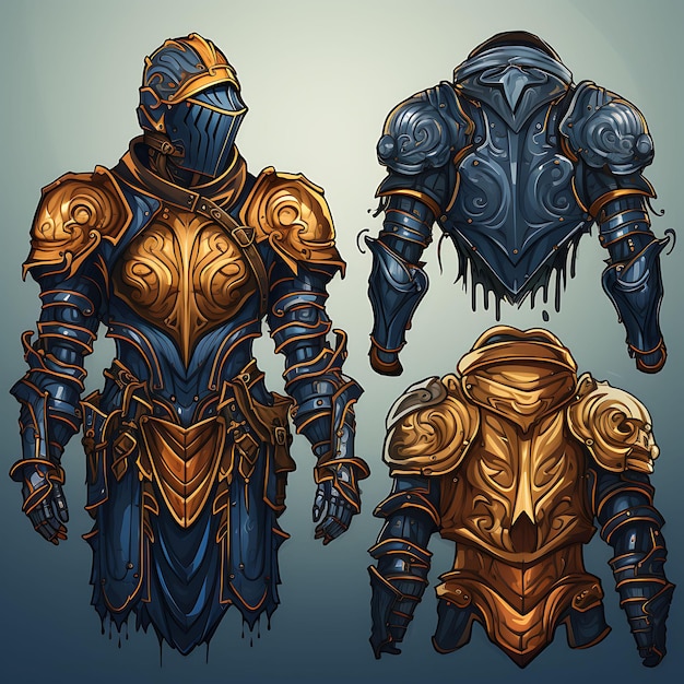 Game Item Armor Jupon Item Noble Knight Design Armored Coat Nobility aillustration idea kolekcji