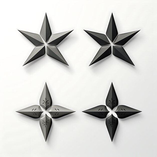 Game Item Shuriken Weapon Item Ninja Design Throwing Star Iron Shurike ilustracja pomysł kolekcji