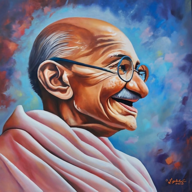 Gandhi Jayanti Gandhi obraz malarski