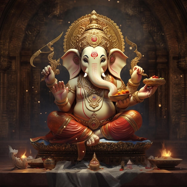 Ganesh Chaturthi Świętowanie Pana Ganesha