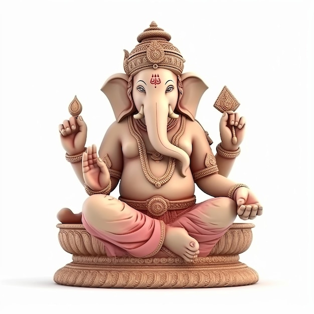 Ganesha Chaturthi Ilustracja Ganesha Generatywne AI