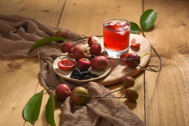 Zdjęcie garcinia indica kokum kokam indyjskie lato owoc