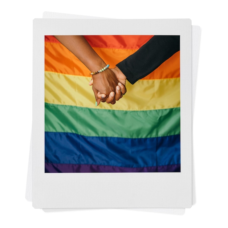 Zdjęcie gay para png naklejka trzymająca się za ręce natychmiastowe zdjęcie flagi dumy obraz przezroczysty tło