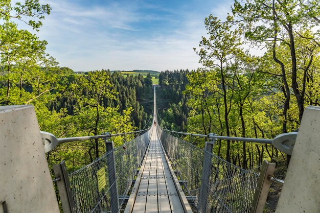 Geierlay widok na duży most wiszący