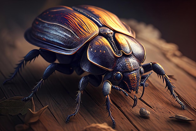Generacyjna sztuczna inteligencja brązowego chrząszcza