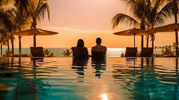 Generative AI zapewnia luksusowe wakacje na miesiąc miodowy na plaży i tropikalne wypady
