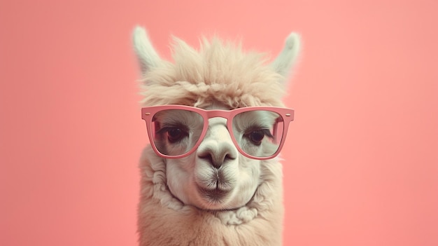 Generatywna AI Alpacadorable Stylowy Alpaca Sportowe okulary przeciwsłoneczne