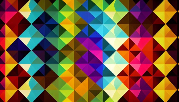 Zdjęcie generatywna ai diamond prism vibrant abstract tło