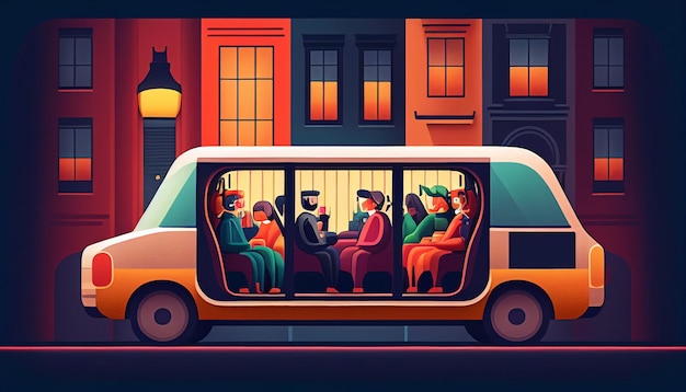 Generatywna propozycja sztucznej inteligencji do carpoolingu i wspólnych przejazdów w miastach