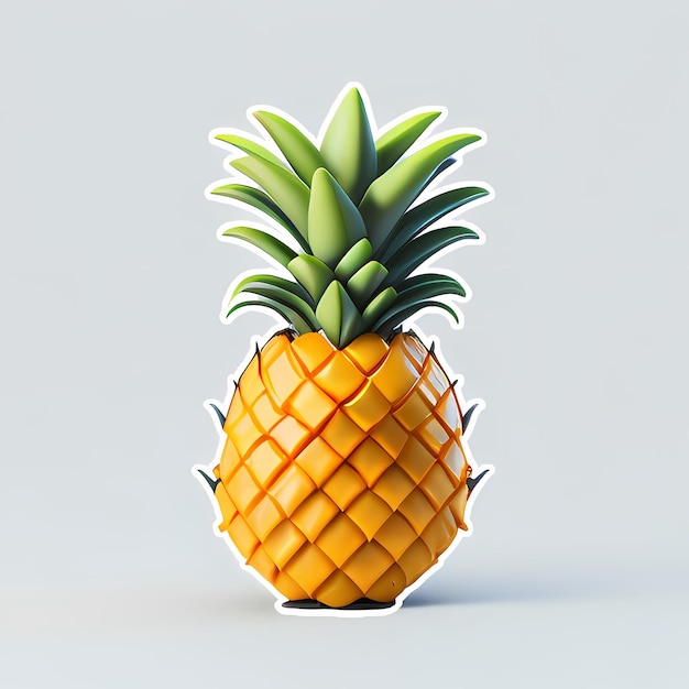generatywna sztuczna inteligencja naklejek ananasowych
