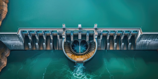 Generatywna zapora hydroelektryczna wykorzystująca przepływ wody do produkcji zrównoważonej energii