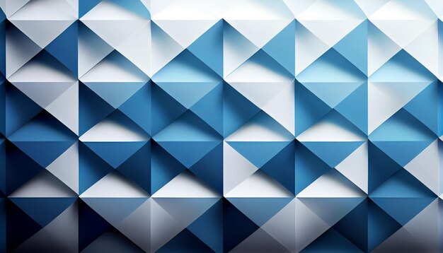 Generatywny AI Minimalistyczny niebiesko-biały geometryczny wzór gradientu