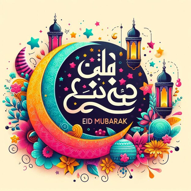 generatywny baner Eid Mubarak