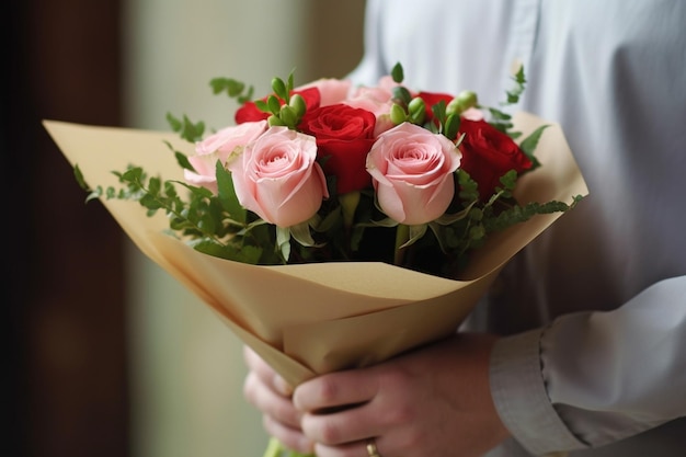 Generatywny człowiek AI przygotował prezent-niespodziankę w postaci kwiatów dla swojej dziewczyny
