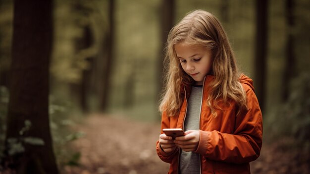 Zdjęcie generatywny obraz dzieci żyjących w technologii 1