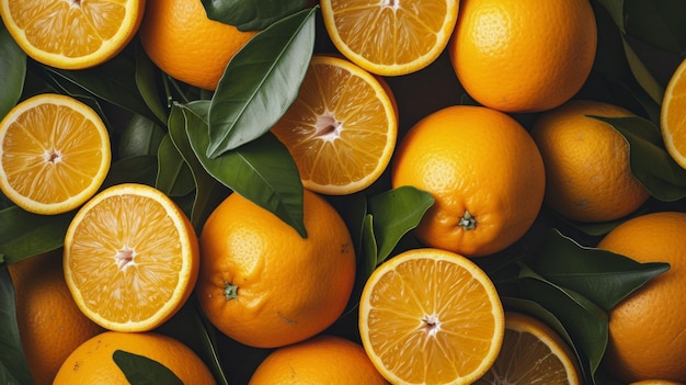 Generowanie ilustracji AI pomarańczy cytrusowych