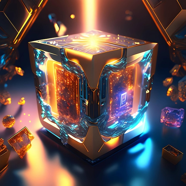 Generowanie sztucznej inteligencji w stylu Metaverse Cube