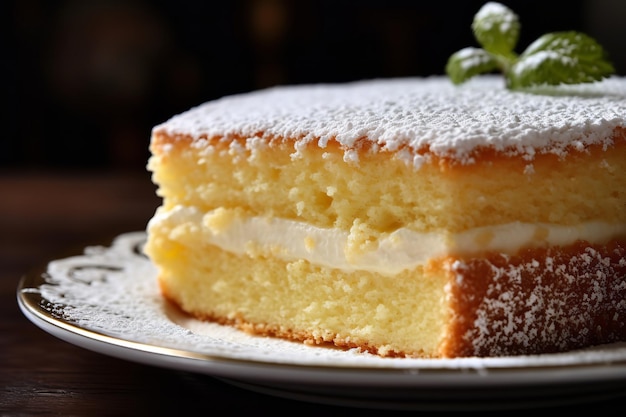 Genoise Sponge Włoski deser