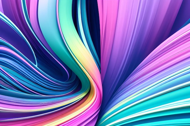 Geometria abstrakcyjna 3d Tło w kolorach pastelowych