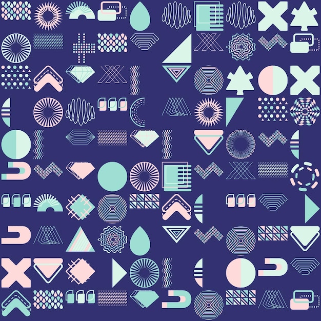 Geometryczne abstrakcyjne wzory projektowe