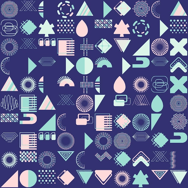 Geometryczne abstrakcyjne wzory projektowe