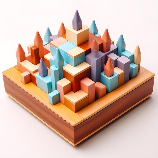 geometryczne puzzle 3d