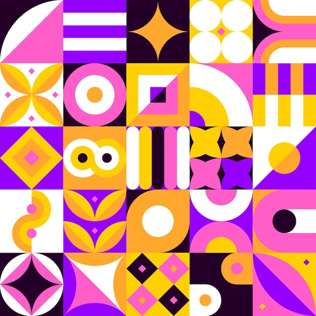 Geometryczny kwadratowy wzór bezszwowy
