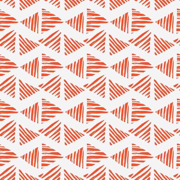 Geometryczny wzór z ręcznie rysowanymi trójkątami