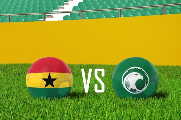 Ghana vs Arabia Saudyjska na stadionie