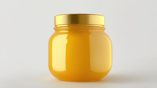 Ghee Jar na białym tle