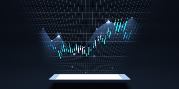 Giełda Forex Wykres handlu inwestycja finansowa Koncepcja biznesowa Trendy ekonomiczne i finansowe
