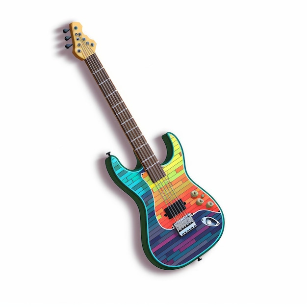 Gitara elektryczna Pixel Art