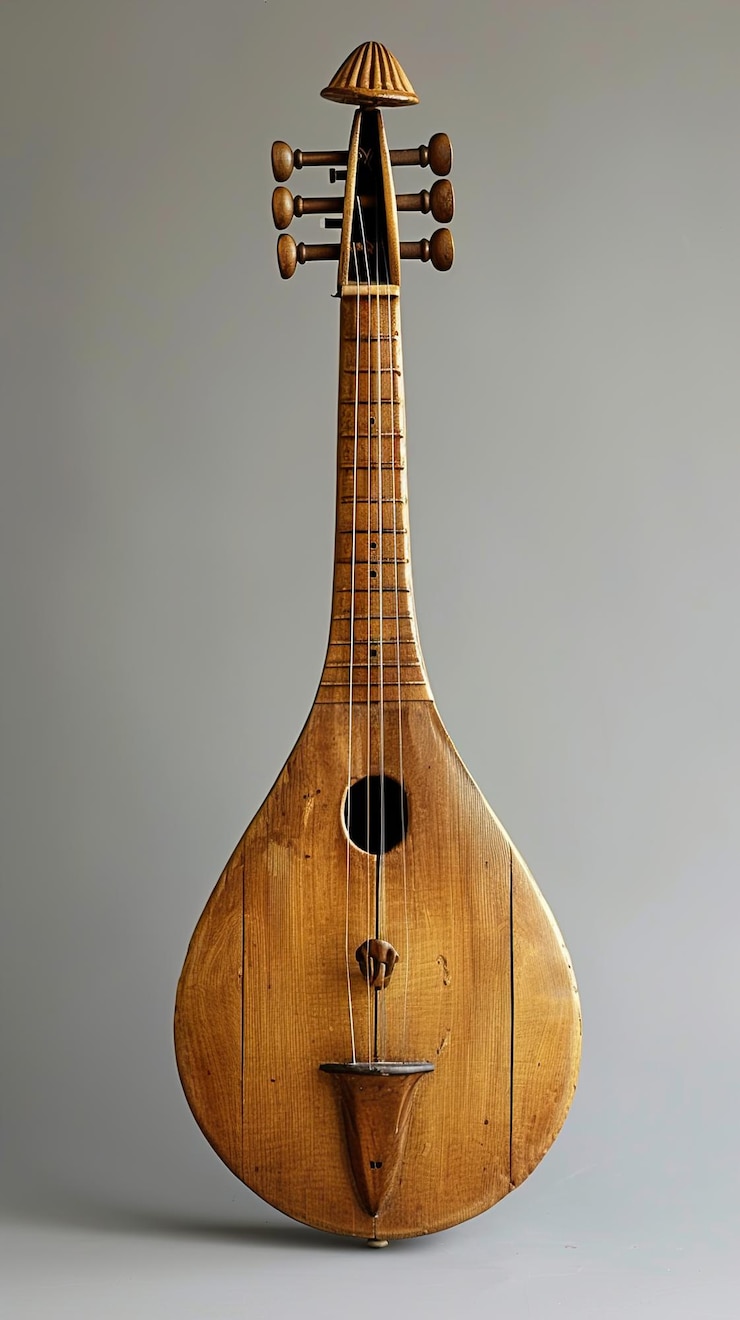 Zdjęcie gitara wyprodukowana przez firmę o nazwie gitara