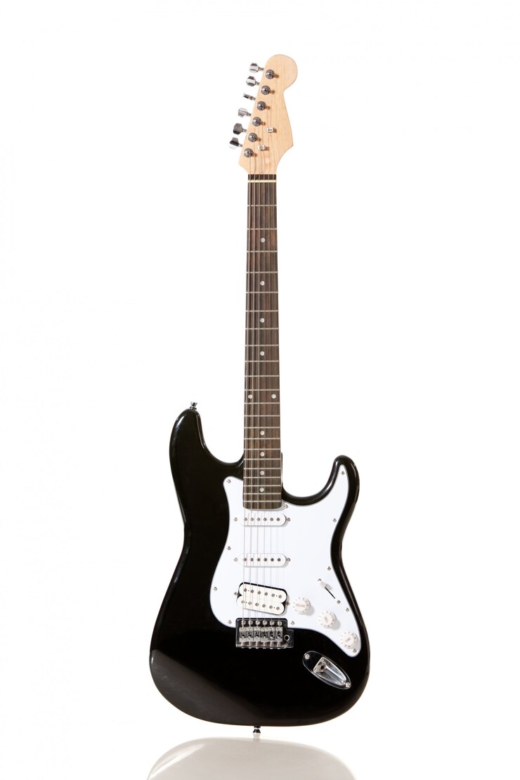 Zdjęcie gitarka elektryczna izolowana