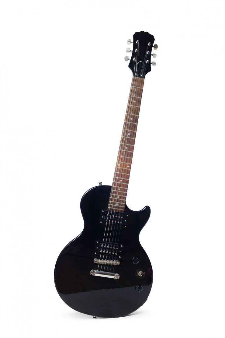 Zdjęcie gitarka elektryczna izolowana