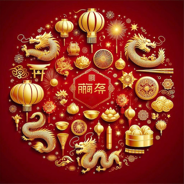 gładkie żółte chińskie nowooroczne tło