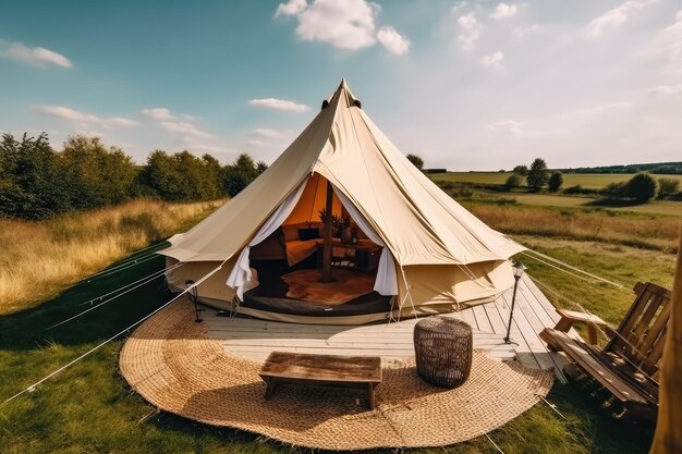 glamping w pięknej okolicy