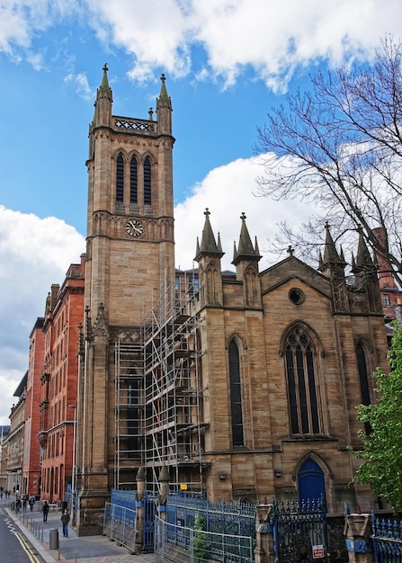 Glasgow City Church W Cathedral Street. Glasgow To Miasto Na Nizinach W Szkocji W Wielkiej Brytanii.