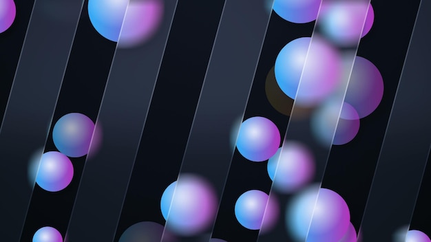 Glassmorfizm modne tło geometryczne Grafika z efektem półprzezroczystego szkła lub plastiku