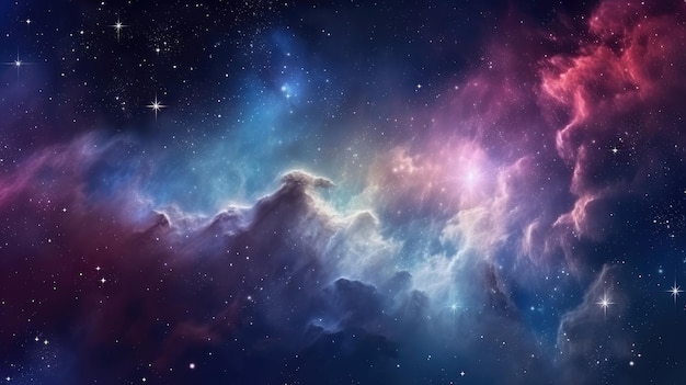głęboka kosmiczna mgławica gwiazda sci-fi materiał tła