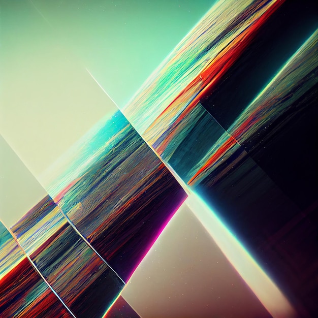 Glitch tło wszechświat abstrakcyjna glitchy przestrzeń wideo tapety 4k
