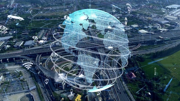 Globalna modernizacja połączeń i ruchu w inteligentnym mieście