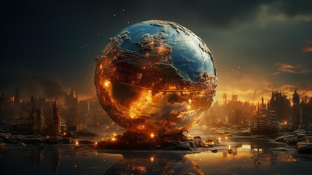 Globalne ostrzeżenie Zmiany klimatyczne i umierająca Ziemia